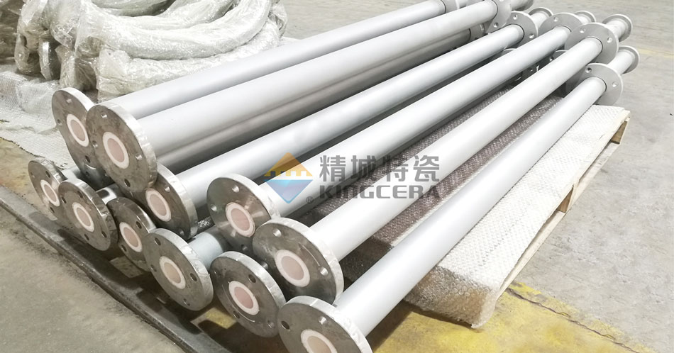 整体成型耐磨陶瓷管道